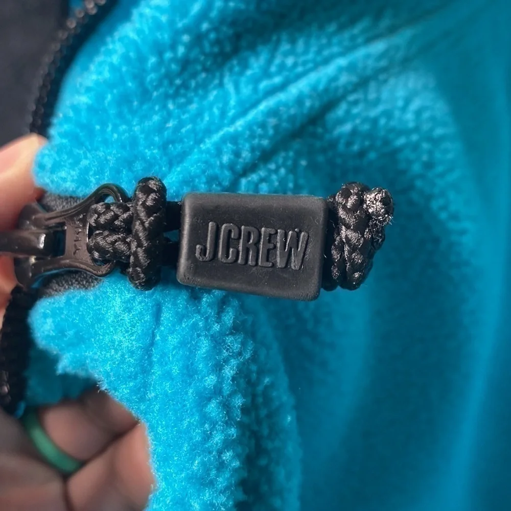 Vintage J Crew Blue Polartec Fleece Pullover Sweatshirt Size XL 90s
